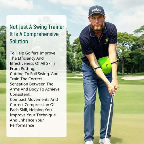 The Connector Golf Training Aid, Golf Swing Trainer for Posture Correction Practice, Golf Swing Training Aid, Golf Training Aids Helps Train Proper Swing Mechanics, Arm Structure (AQT, Light Green)