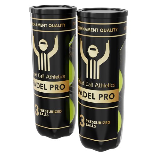 Great Call Athletics | Padel Pro Balls | Professional Tournament Quality | 3 Ball Can Pressurized Performance Game for Racket (1)