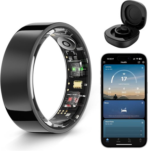 Halo Ring Smart - Fitness Tracker with Sensor Technology | Compatible with iOS & Android, Long Battery Life