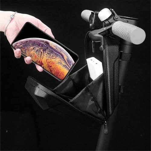 gotosee Universal Electric Scooter Bag/Handlebar Bag,Scooter Storage Bag,EVA Hard Shell Bags Waterproof Reflective Electric Scooter Storage Bag,Bicycle Bag Electric Skateboard Bike Accessories (2L)