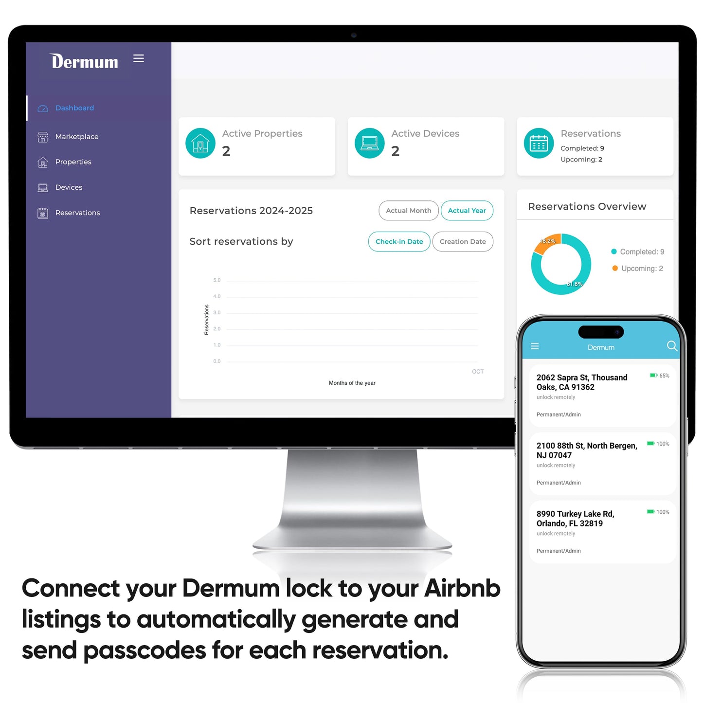 Smart Door-Lock Keyless-Entry Keypad Deadbolt: Dermum Electronic/Electric Door Lock with Code, App Control Digital Biometric Fingerprint Lock for Front, Interior, Exterior & Bedroom Doors (Silver)