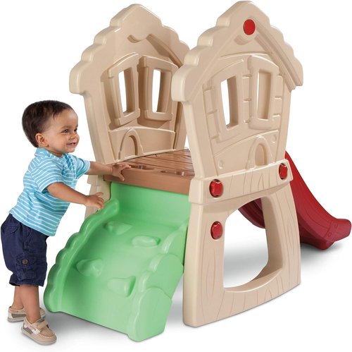 Little Tikes Hide and Seek Climber - Fun Outdoor Playset for Kids Ages 1-4 | Red, Cream, Green
