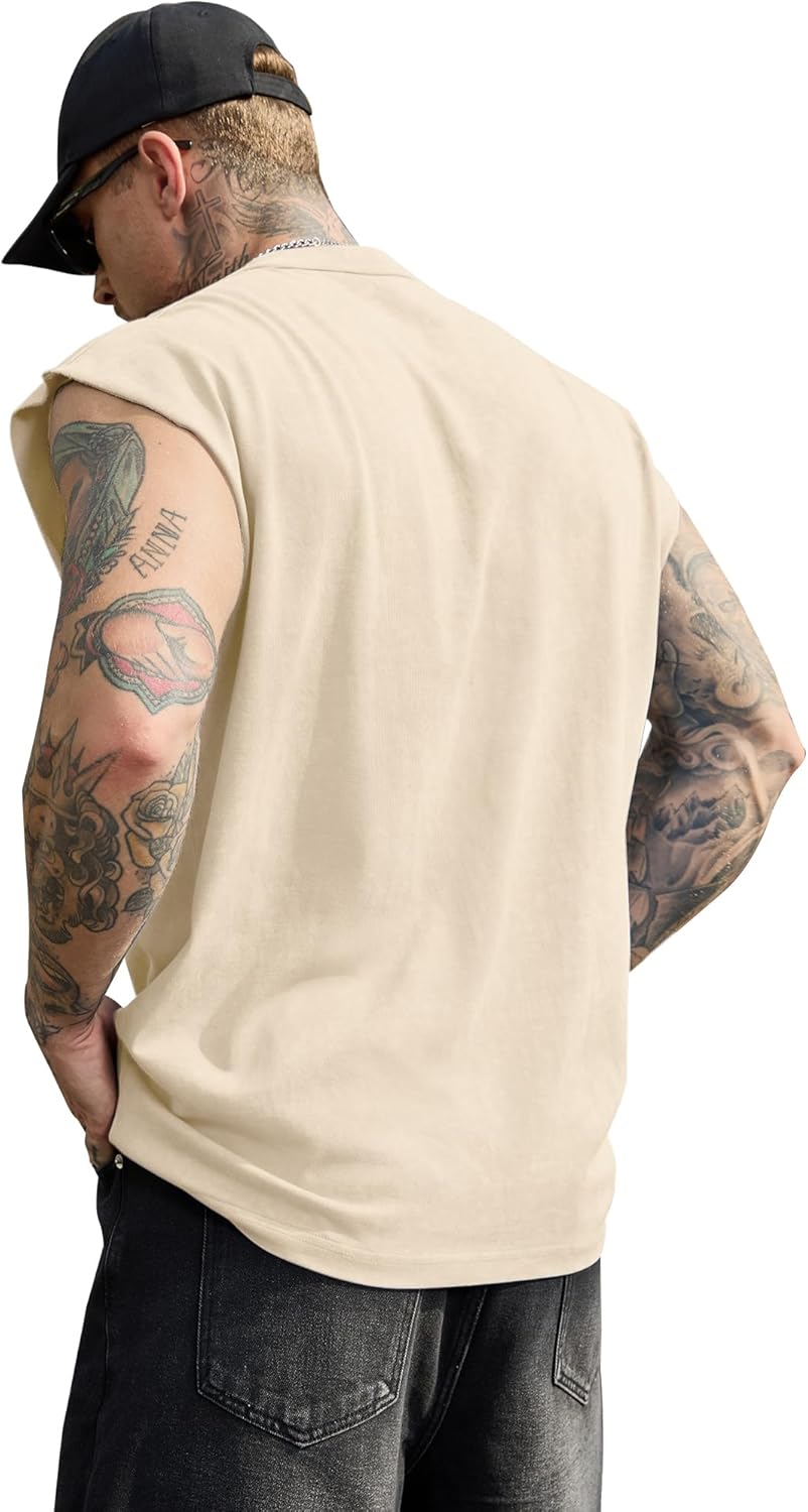 PLEPAN Men's Muscle Tank Tops - Sleeveless Workout Tee for Gym | Stylish and Comfortable Fit