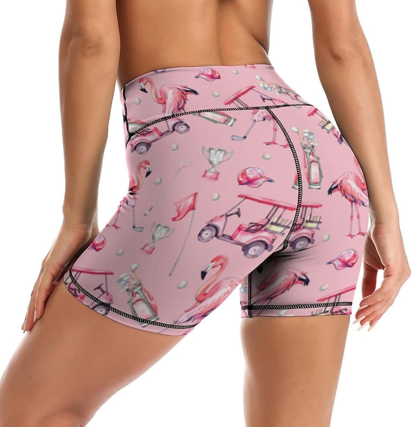 Skiennix Yoga Shorts - High Waisted Tummy Control Biker Shorts for Women's Athletic Workouts | Gym & Tennis