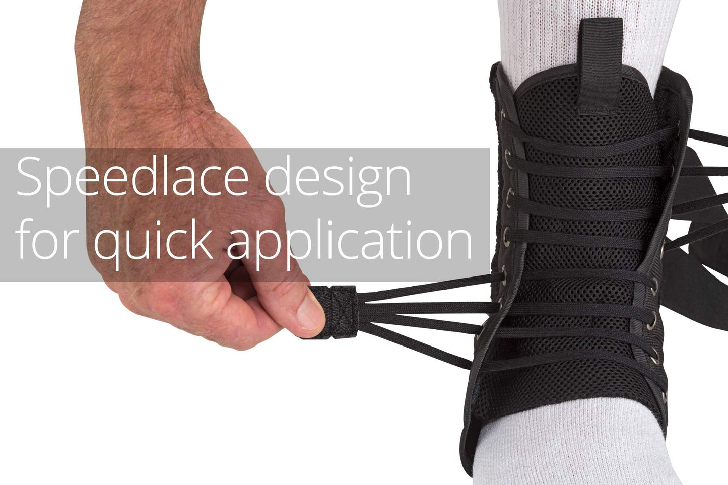Ossur Form Fit Ankle With Speedlace Brace Size: Large 13-14" Ankle Cir