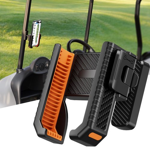 TODI Magnetic Golf Cart Phone Holder Mount, 360° Rotation Golf Cart Accessories for Men Golfers, Universal Phone Clamp, Golf Gifts for Men Dad Him, EZGO Club Car Yamaha