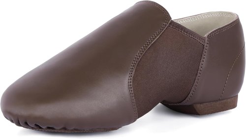 Linodes Jazz Shoes | Unisex Leather Slip-On Dance Footwear for Men & Women