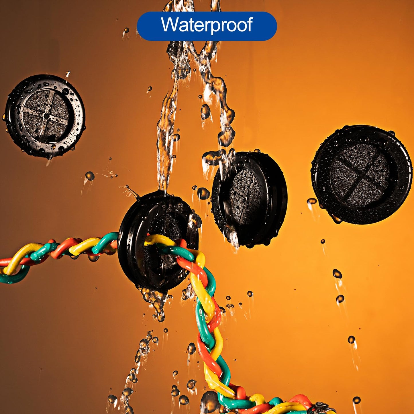 uxcell 4Pcs Rubber Grommets 3-4/8" (90mm) Drill Hole, 3-1/4" (80mm) ID Double Sided Hole Plugs Ring Gasket for Firewall Cable Wire Protecting, Black