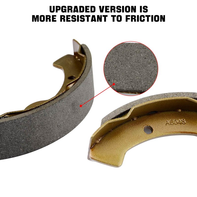 LEAPGOMAX EZGO Golf Cart Replacement Brake Shoes Pads 27943G01 70795G01 Fits E-Z-GO Medalist 1997+, EZGO TXT 1997+, Workhorse 96+, Yamaha G14-G22 94-06(Note: Not Fit 4-Cycle EZGO)
