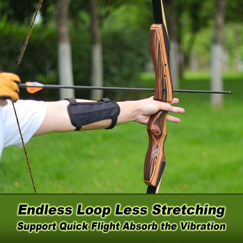 Deerseeker Archery Bowstring Set - Dacron Recurve Bow String Replacement for 48-70 Inch Longbows