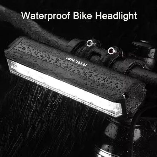 HZIOEK 1800 Lumen Bright Bike Light, 5 Lighting Modes, IPX5 Waterproof, USB Rechargeable Bicycle Headlight for MTB Off-Road Cycling Commuting