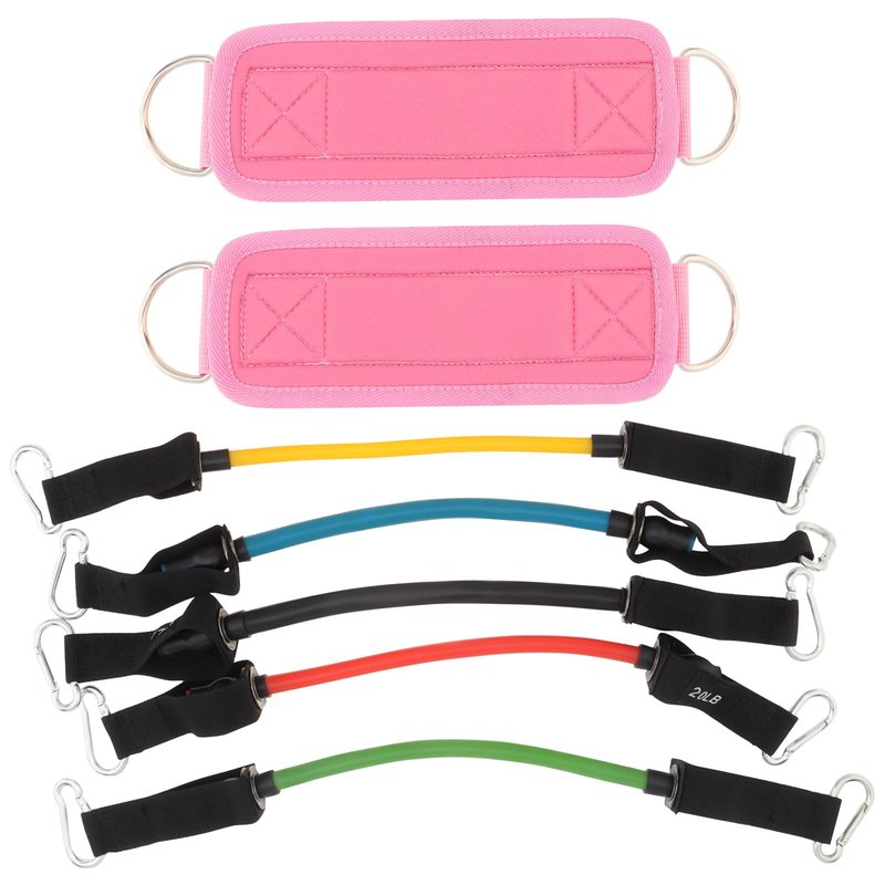 Tobefore Ankle Resistance Bands with Cuffs, Ankle Bands for Working Out, Ankle Resistance Band, 5 Resistance Levels Glutes Workout Equipment, Butt Exercise Equipment for Women Legs and Glutes