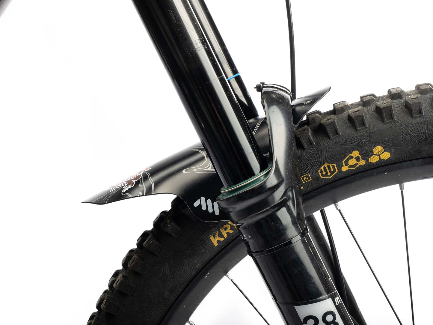 MTB Front Wheel Mud Guard Red Bull Rampage - Lightweight & Durable Protection - Universal Fit - Protect Against Mud, Water Spray and More