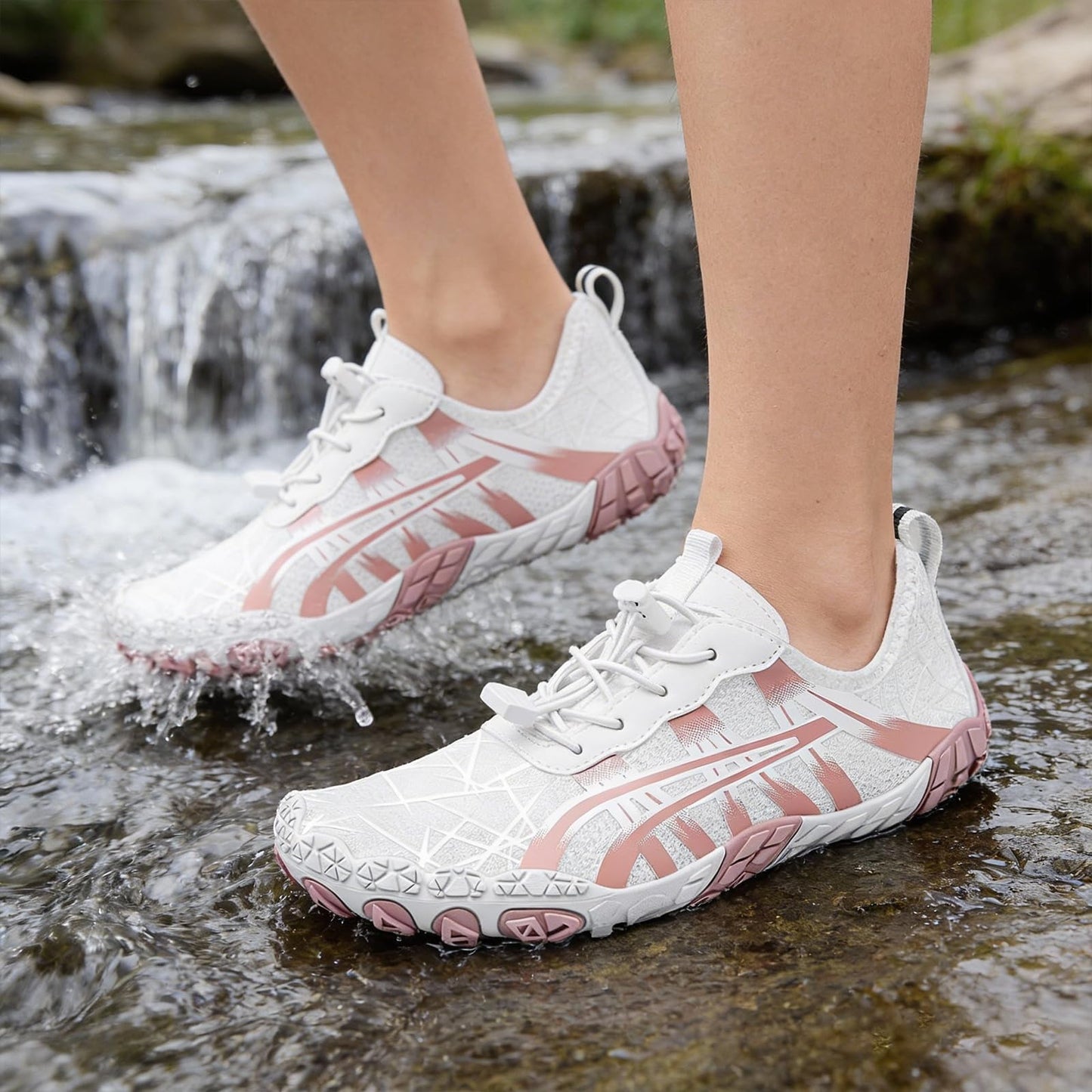 ELETON Barefoot Shoes Women Men Footwear, Wide Toe Box Hiking Zero Drop Non-Slip Quick-Dry River Boat Pool Beach Water Shoes, Lightweight Swimming Running Walking Sneakers Unisex