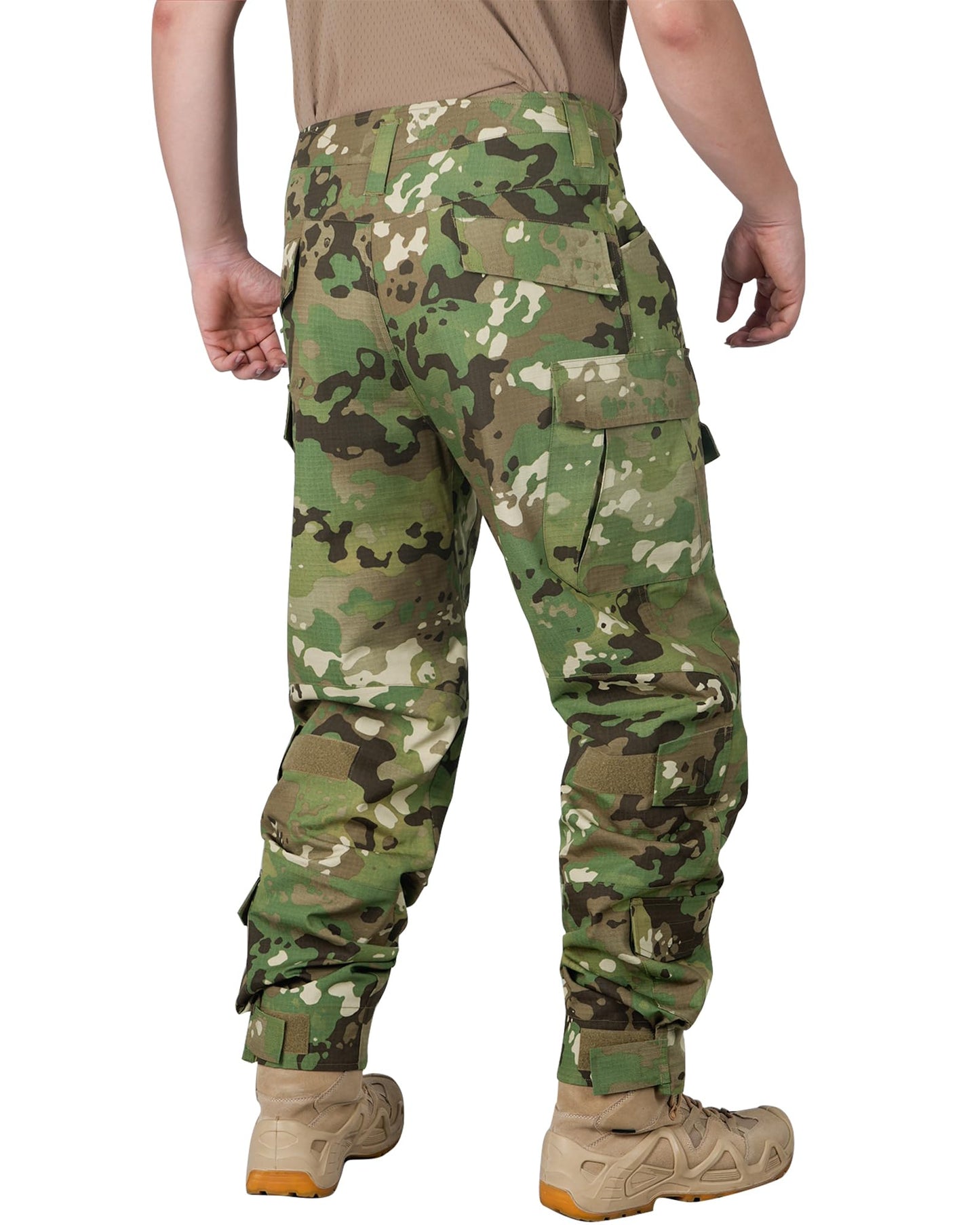 OCANXUE Men's Fleece Lined Tactical Pants DQ Camo 34