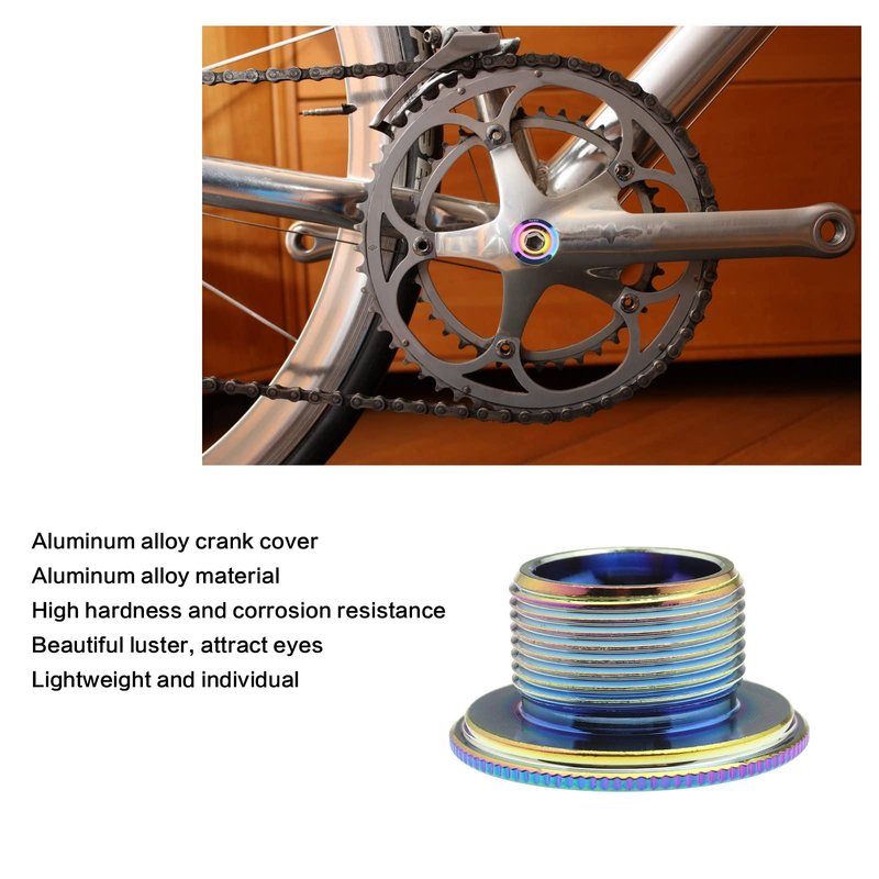 Create idea M20 Bike Crank Cover with 2PCS Bolts Hex Head Crank Arm Bolts Bicycle Crankset Screw Compatible with Shimano M4000/M590/M596/M610/M661/Deore/SLX/XT/XTR