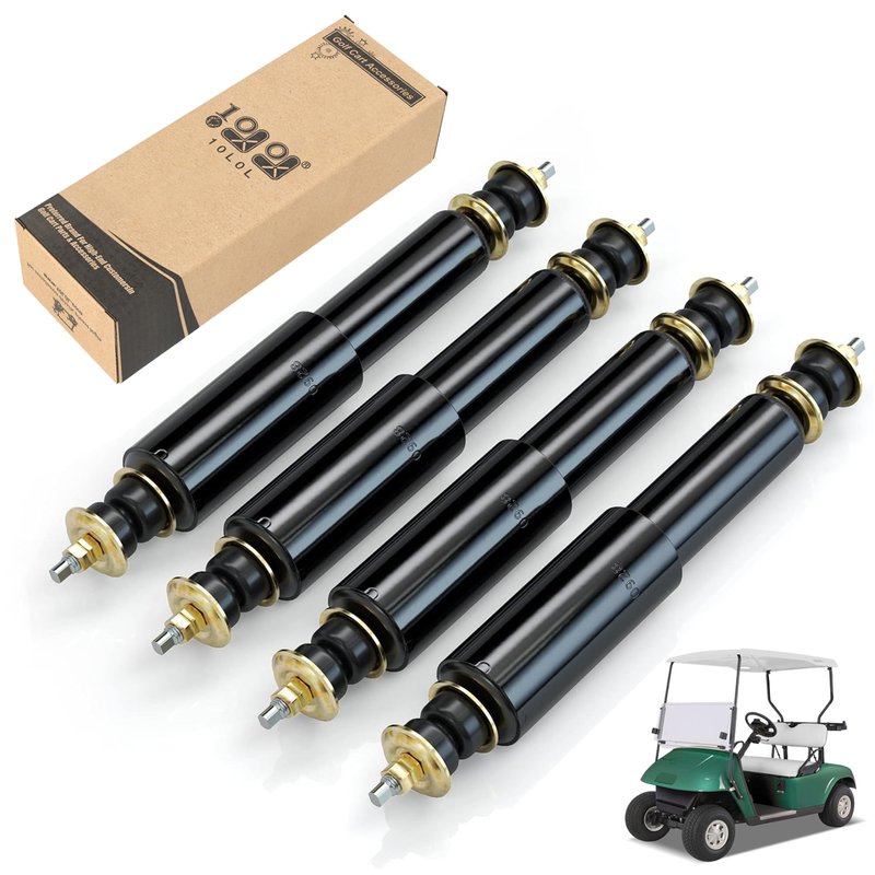 10L0L Golf Cart Shocks for EZGO TXT Front and Rear Shocks Absorbers 1994-Up Gas & Electric Models, Replaces OEM #76418-01, 70928-G01 Nivel Part #5006-4 PCS