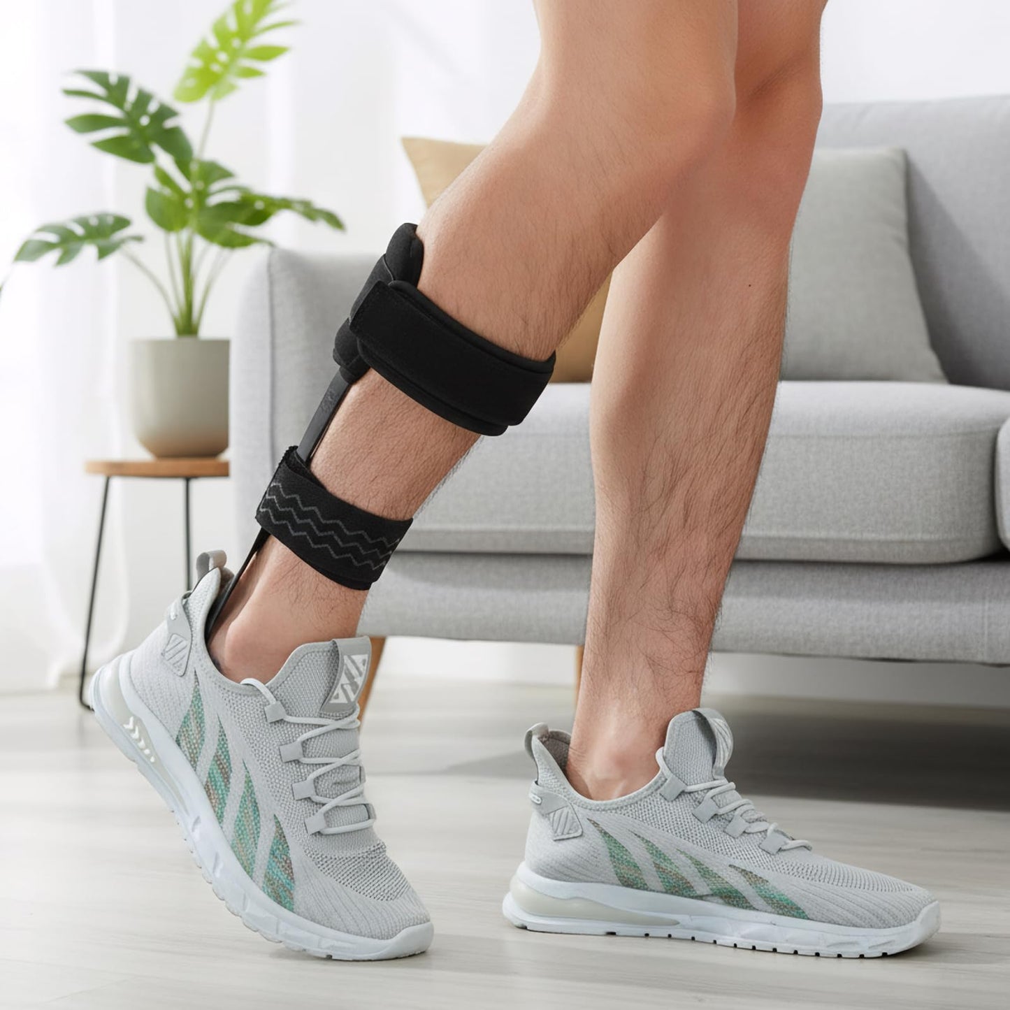 Cryxinty AFO Brace for Foot Drop - Lightweight Stabilizer for Men & Women, Fits in Most Shoes for Stroke, MS & Hemiplegia Recovery, Ankle Support & Drop Foot (Right, Medium)