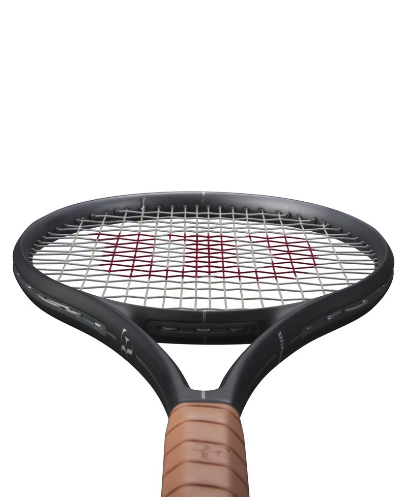 Wilson RF 01 Future Strung Performance Tennis Racket - Grip Size 1-4 1/8", Strung with Sensation 16 Natural at Mid Range Tension