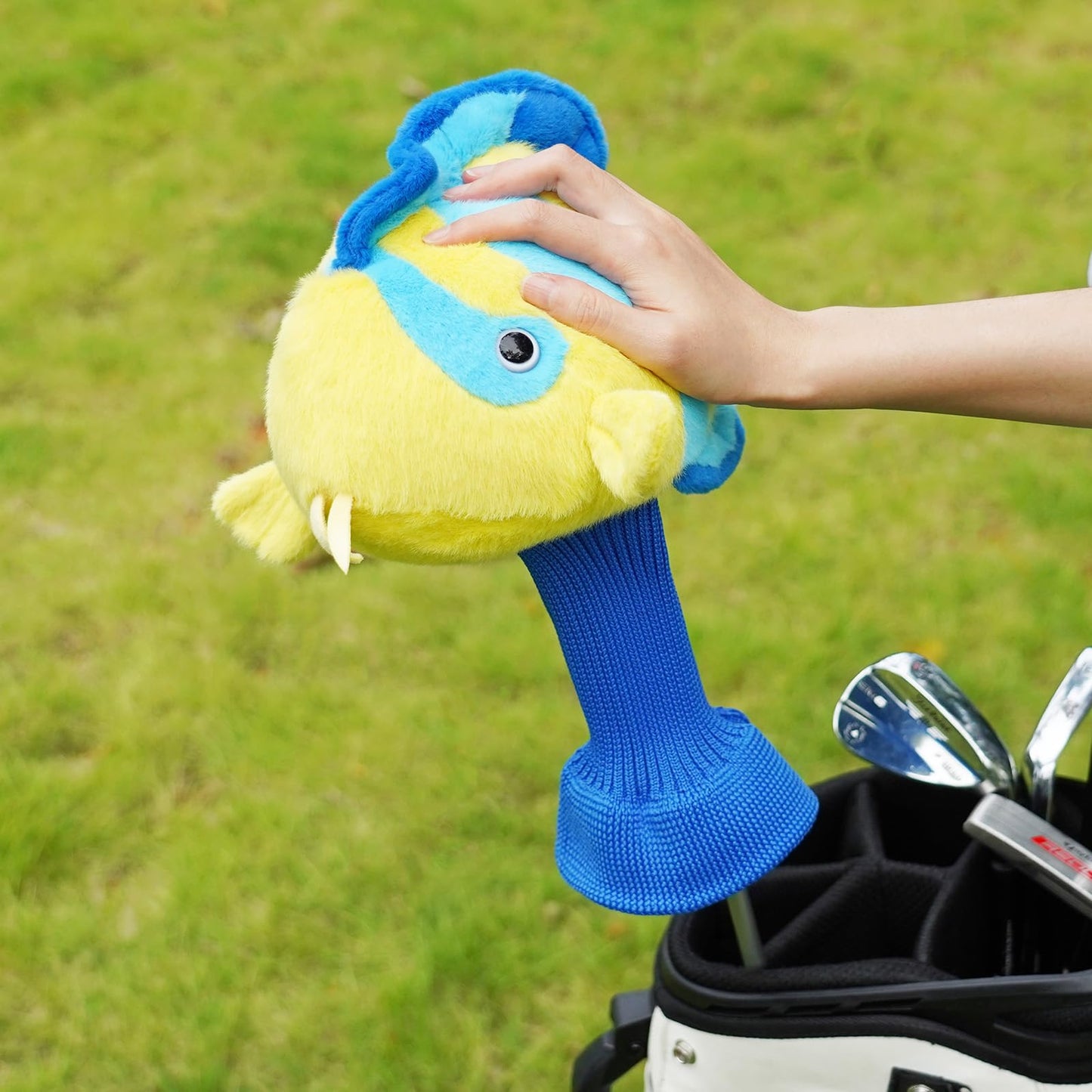 LZFAN Golf Club Covers for Drivers Funny Driver Headcover Animal Golf Club Head Covers Golf Gifts for Men Women Plush Cute (Angelfish for Driver)