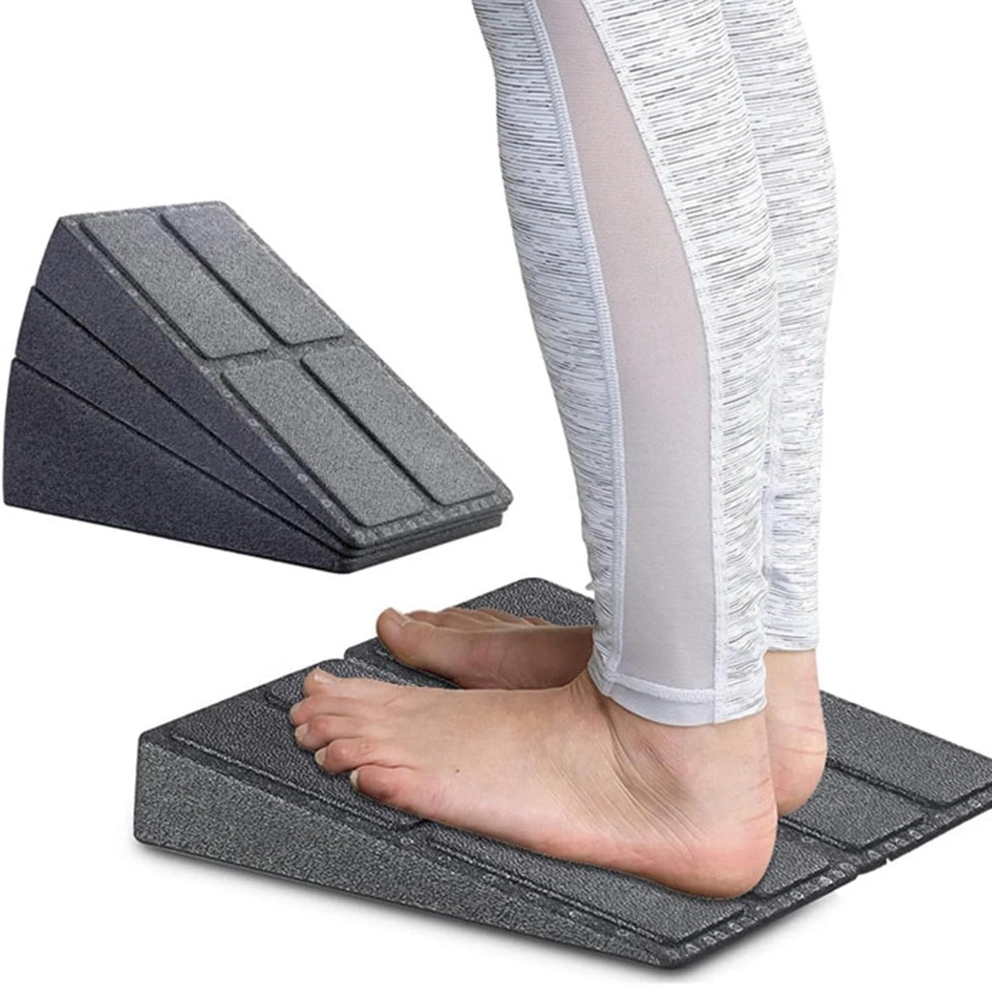 Squat Wedge | Adjustable Slant Board Calf Stretcher - Lightweight EPP Design, 520 lbs Capacity
