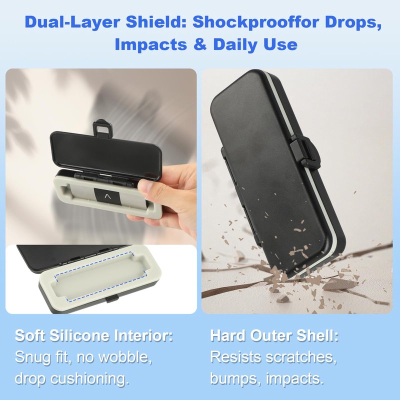 VigorKeeper KardiaMobile 6L/6L Max Case, Portable Carrying Case for AliveCor KardiaMobile 6-Lead EKG Monitor, Impact & Water Resistant, Protect Kardia Mobile Heart Monitor On the Go