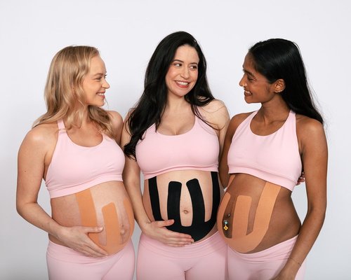 Belly Bloom Kinesiology Tape for Pregnancy (Black)