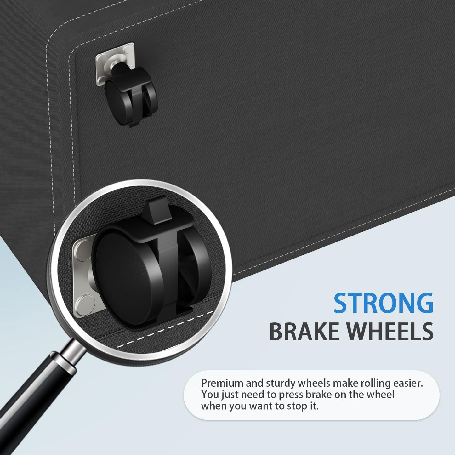 HomeHacks 75L Waterproof Rolling Laundry Hamper - Collapsible Clothes Basket with 4 Wheels for Bathroom, Laundry Room & Dorm, Easy-Clean PEVA Lining, Space-Saving Design(Gray)