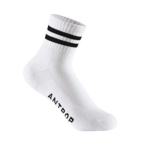 ANT21T Antrop WoMen Quarter Crew Cotton Heel Tab Athletic Running Cushion Socks (US, Numeric, 9, 11, Regular, Regular，6 Pairs, Black*2+Gray*2+White*2)