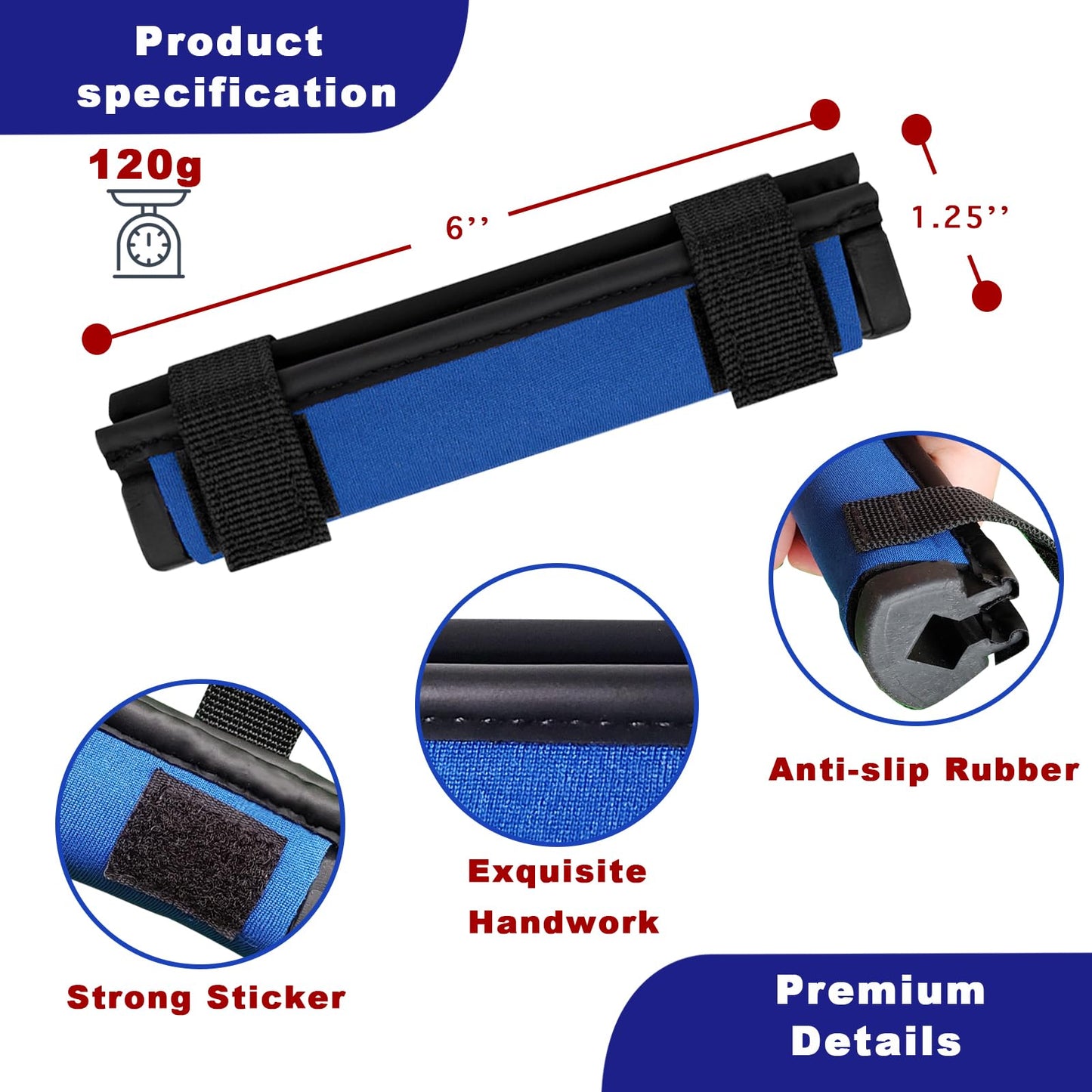 KeoPuals Golf Swing Weights Stripe Golf Club Weight for Practice, Training and Warm Up Golf Accessory Equipment Tool for Golf Navy