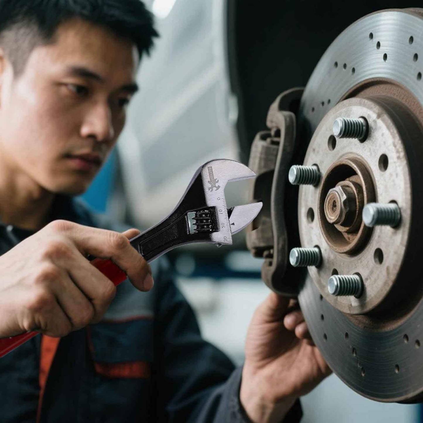 Navegando Adjustable Wrench Set, 3-Piece Adjustable Wrenches 6-inch, 8-inch, 10-inch, Extra-Wide Jaw and Soft Grip Wrench Set, for Automotive, Plumbing, Household Repairs