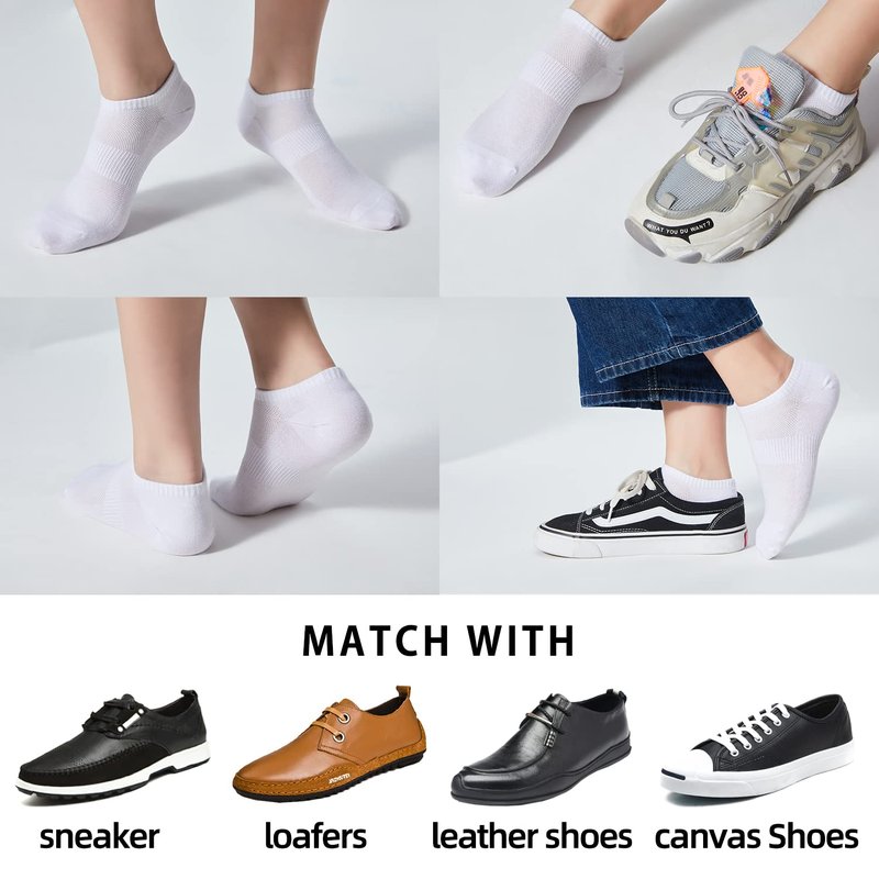 ATBITER 12 Pairs Ankle Socks Women and Men Low Cut No Show Athletic Running Short Socks