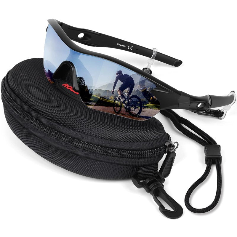 Rosemal Sunglasses Men Polarized Sports UV400 Protection TR90 Frame for Running Cycling Baseball Golf Tennis Hiking Fishing Driving