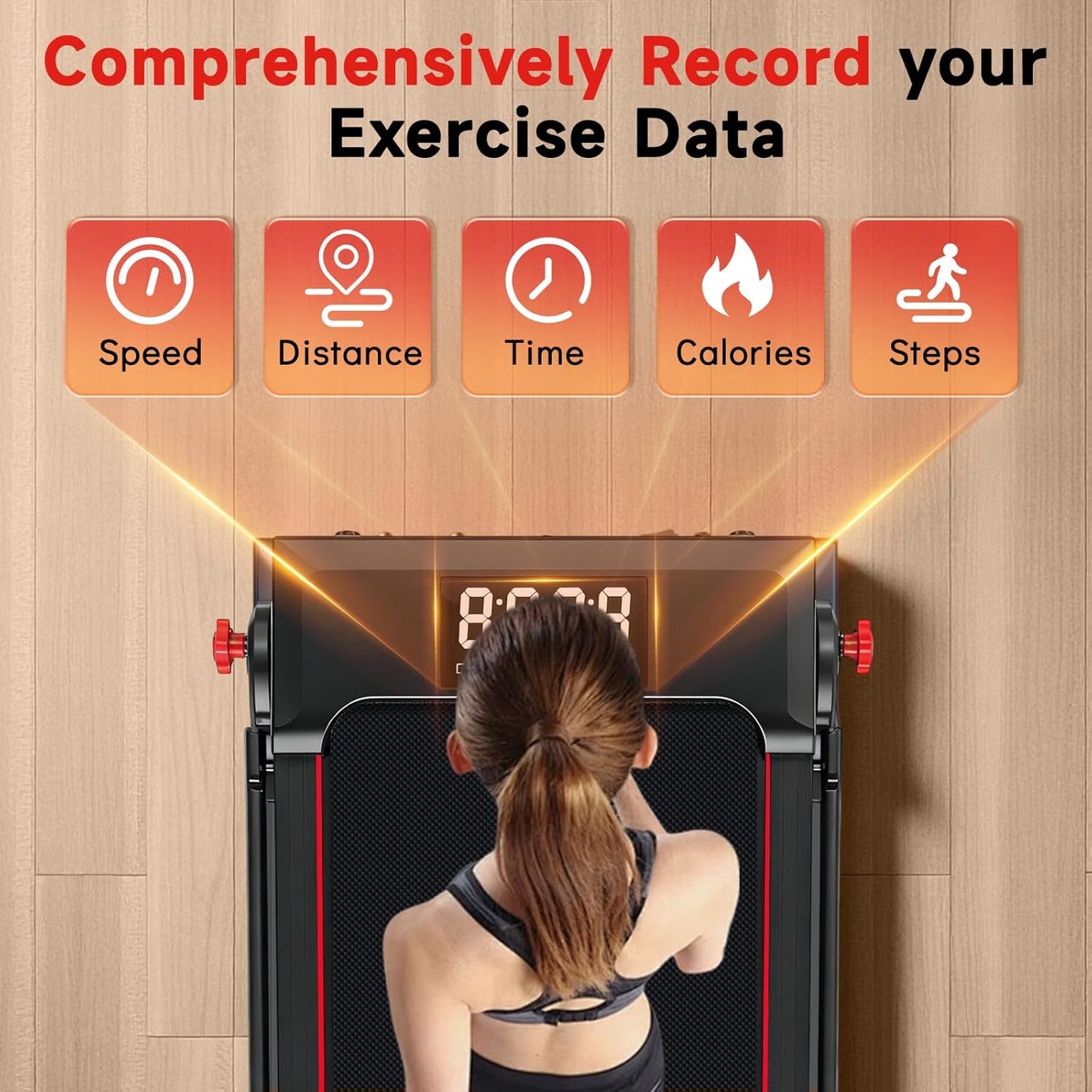 Walking Pad Treadmill - Foldable Under Desk Design with Incline & Remote Control | 7.5MPH for Home Office