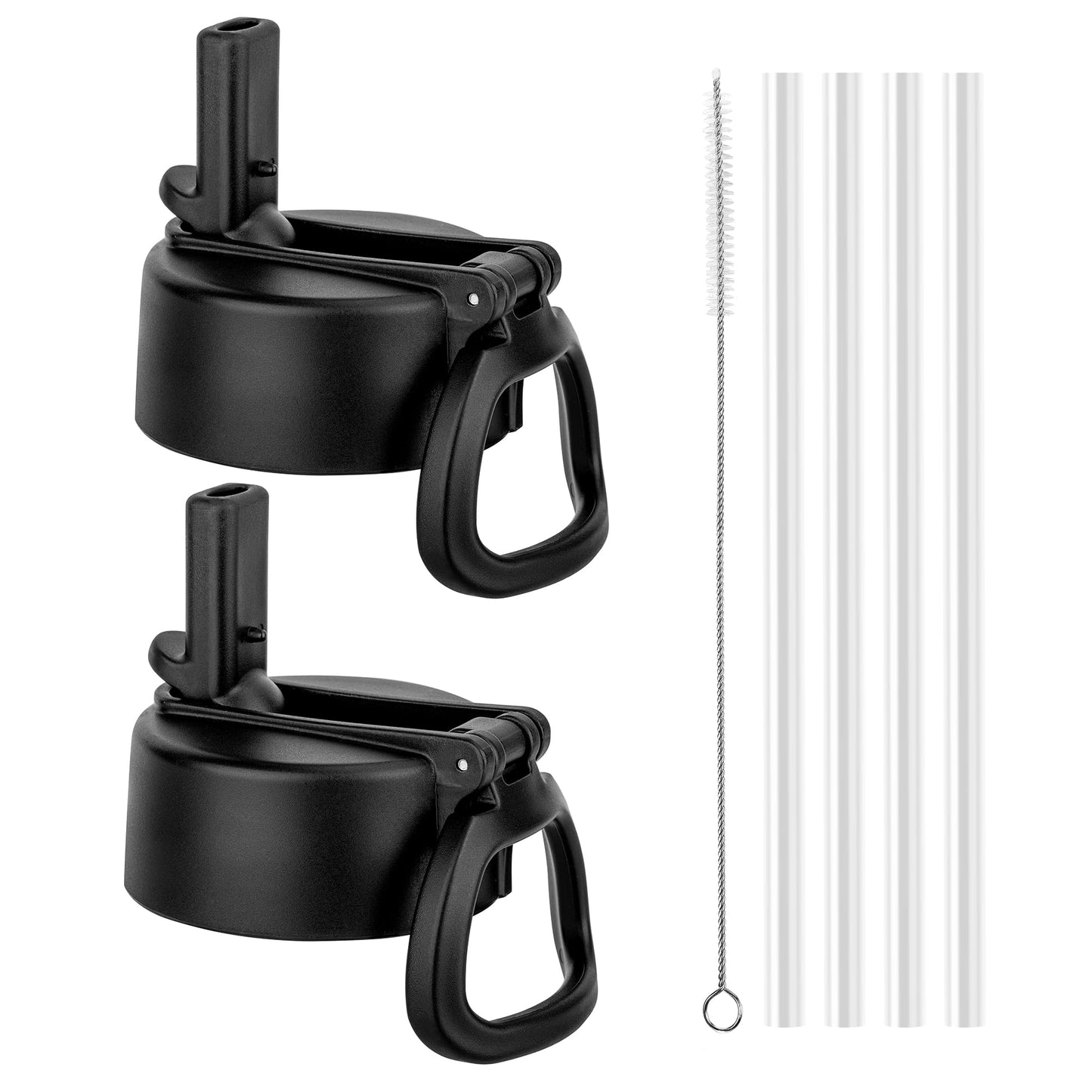 Soledea 2 Pcs Straw Lid for Hydro Flask Wide Mouth, Lids for Hydroflask 12 16 18 20 32 40 oz Wide Mouth, Replacement Straw Cap for Hydroflask