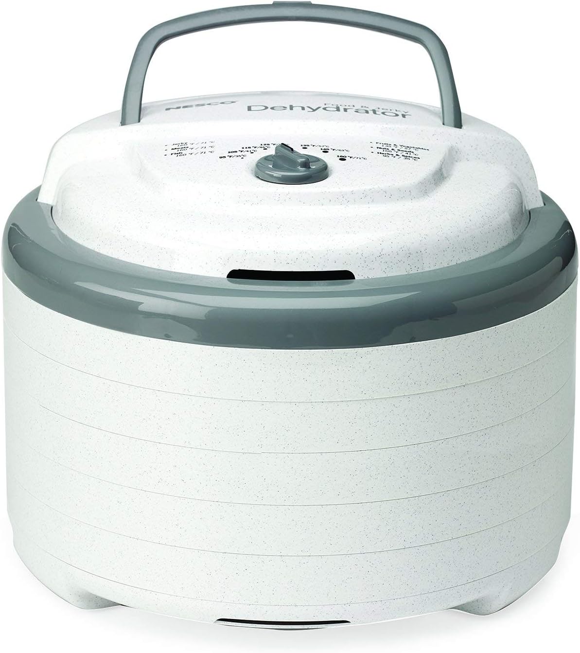 NESCO FD-75A Food Dehydrator - Perfect for Snacks, Fruit, and Beef Jerky | Gray Finish