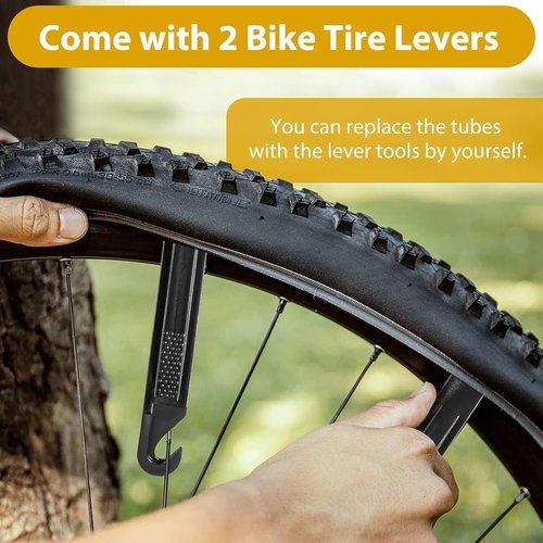 20 Inch Bike Tube by [Brand Name] - Durable Butyl Rubber with Schrader Valve | 2 Pack with Tire Levers