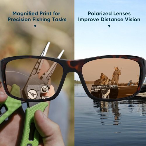 KastKing Ellijay Bifocal Polarized Sunglasses - Sport Wrap Design | Magnifications x1.5, x2.0, x2.5
