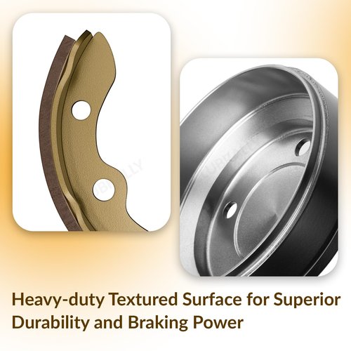 CLUBRALLY Club Car DS Deluxe Brake Golf Cart Maintenance Kit 2000 up -Contain Brake Drum/Hub,Brake Cables & Brake Shoes