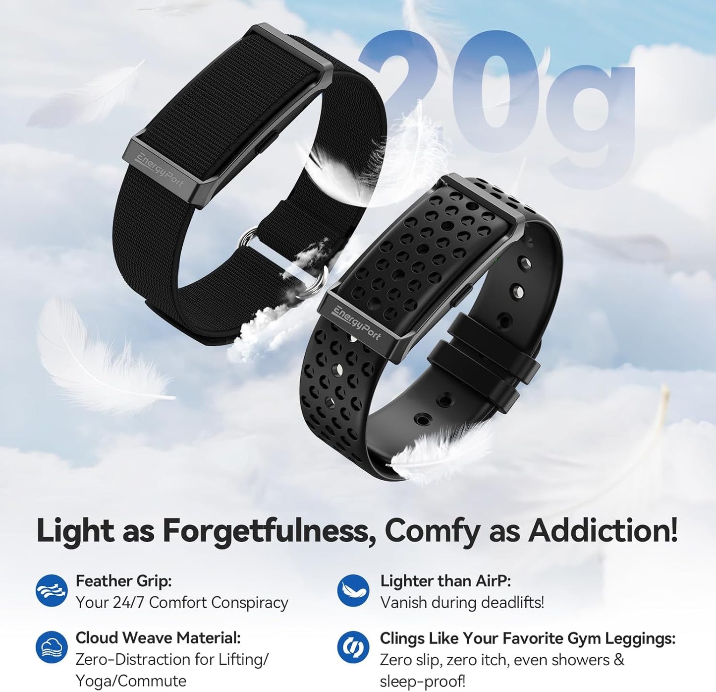 Skiennix Smart Bracelet - Wearable Fitness Tracker with 24-Hour Sleep Monitoring | 173 Sport Modes, Black