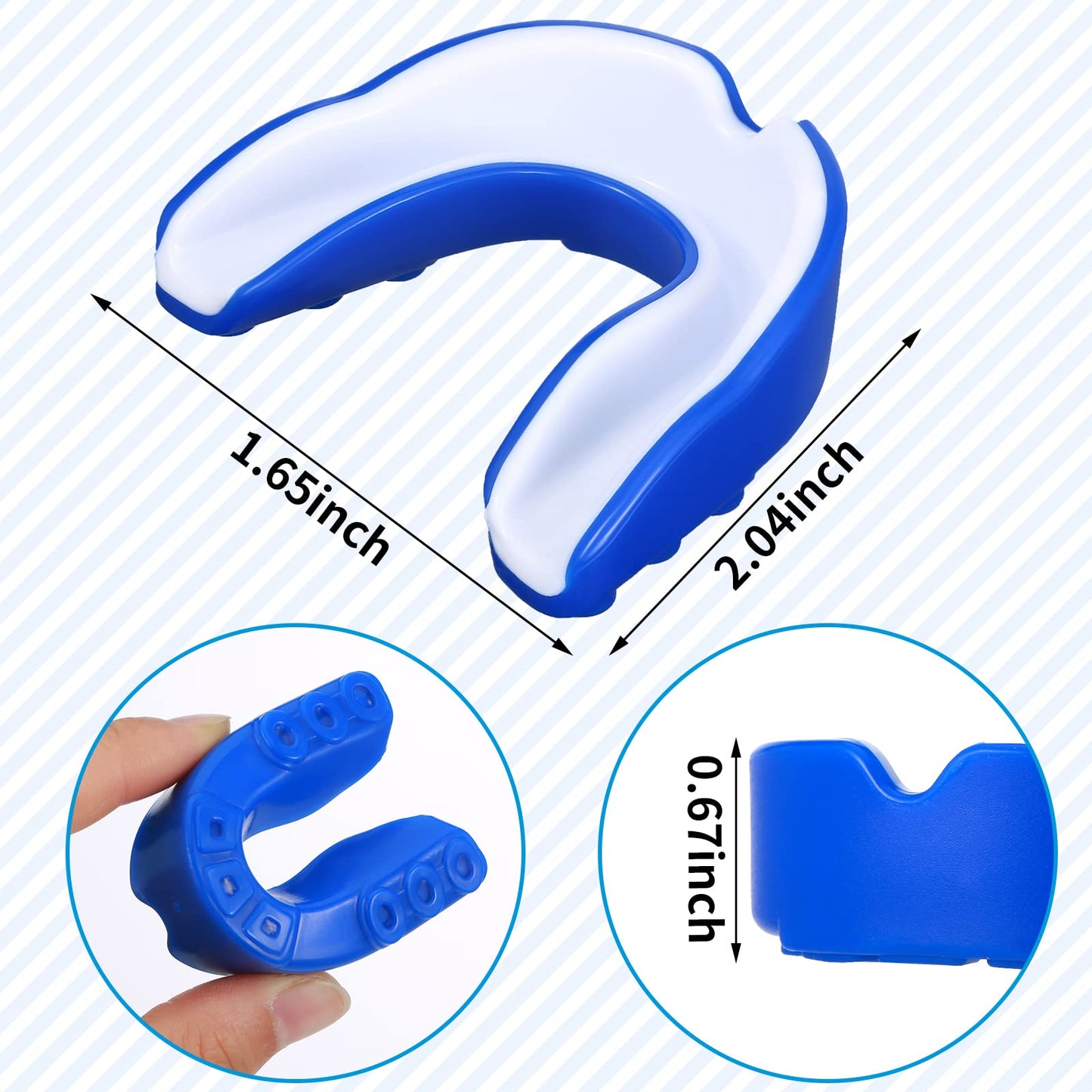 10 Pcs Sport Mouth Guards Gum Teeth Armor Game Guard for Boxing Basketball Football Hockey Karate Basketball Rugby Match (Bright Color)