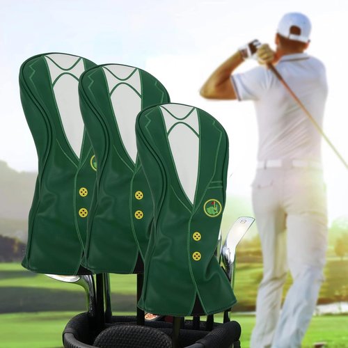 VGEBY Covers Soft Covers Elastic Neckline Headcovers Sunscreen Covers(No. 1 Wood Pole Cover)