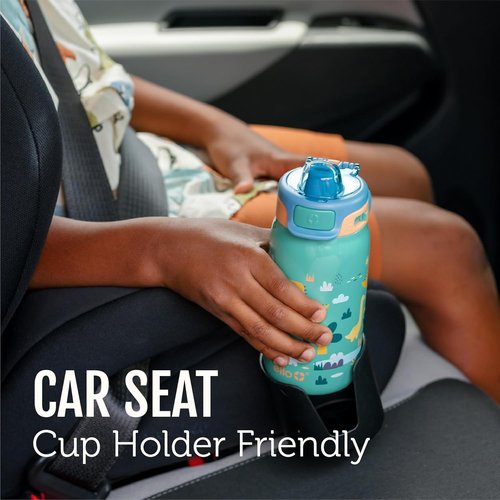Ello Kids 12oz Pop & Fill Toddler Water Bottle - Quick Fill Lid, Leak Proof, BPA Free | Royal Palace