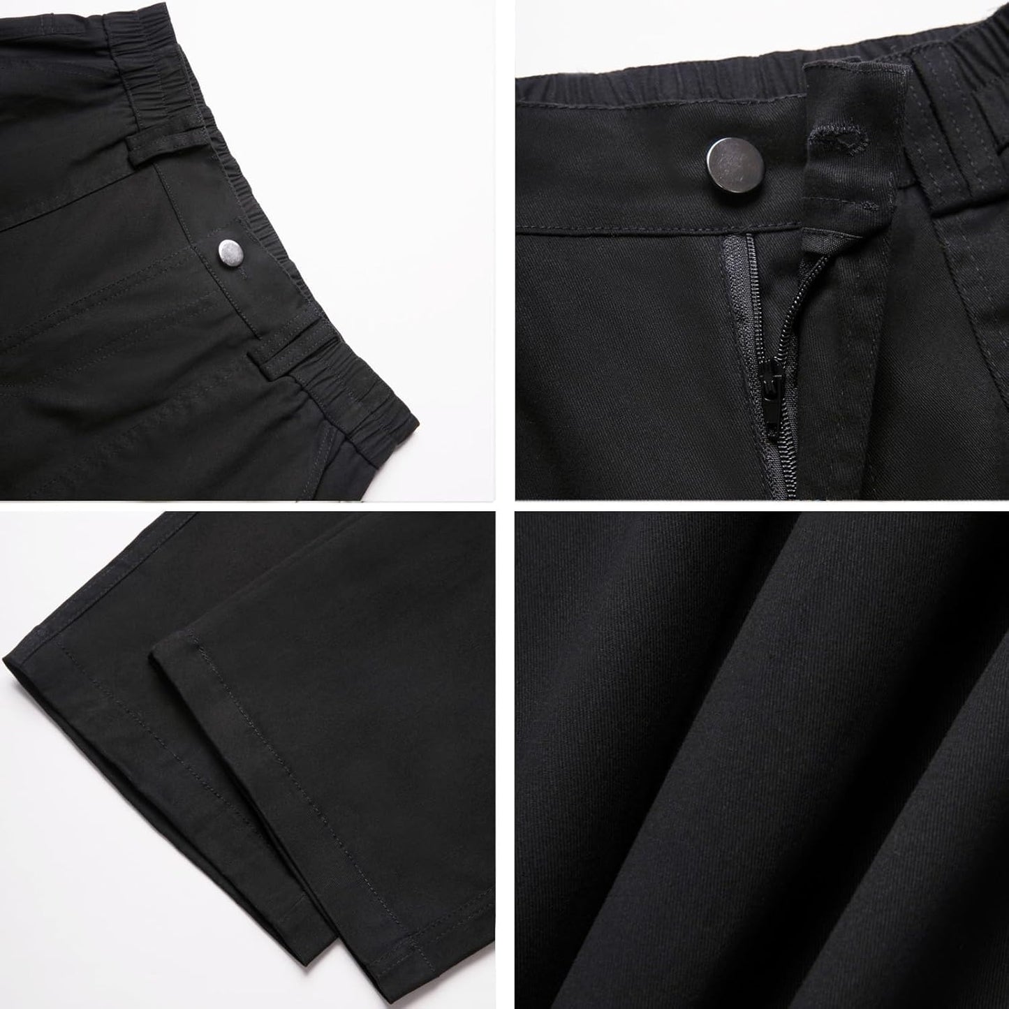 Skiennix High Waisted Cargo Pants - Casual Wide Leg Trousers with 6 Pockets | Y2K Baggy Stretch Design