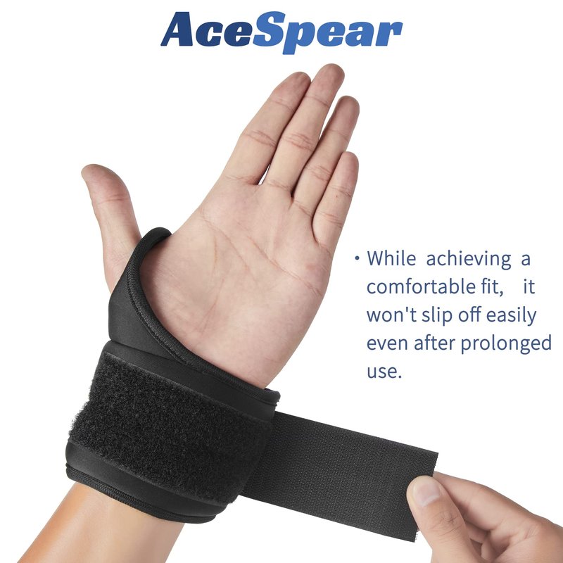 AceSpear Wrist Weights with Thumb Loops Lock for Men Women 1lb*2 2lbs*2 3lbs*2 Ankle Weights Weighted Gloves for Running Strength Training Walking Exercises (Black, 3 lbs x 2)