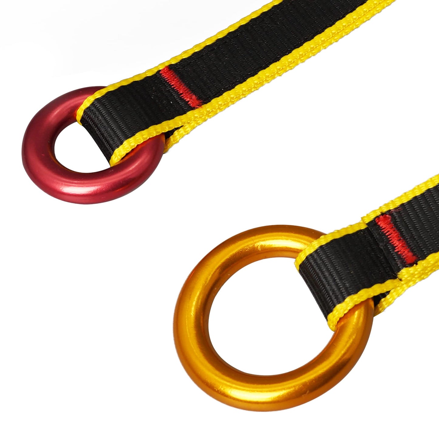 SOB Aluminum Alloy Rappel Ring Equipment Climbing Belay Rappel O-Ring Connection Ring for Rock Climbing, Arborist, Rescue, Hammock Slackline Tension, Set of 2