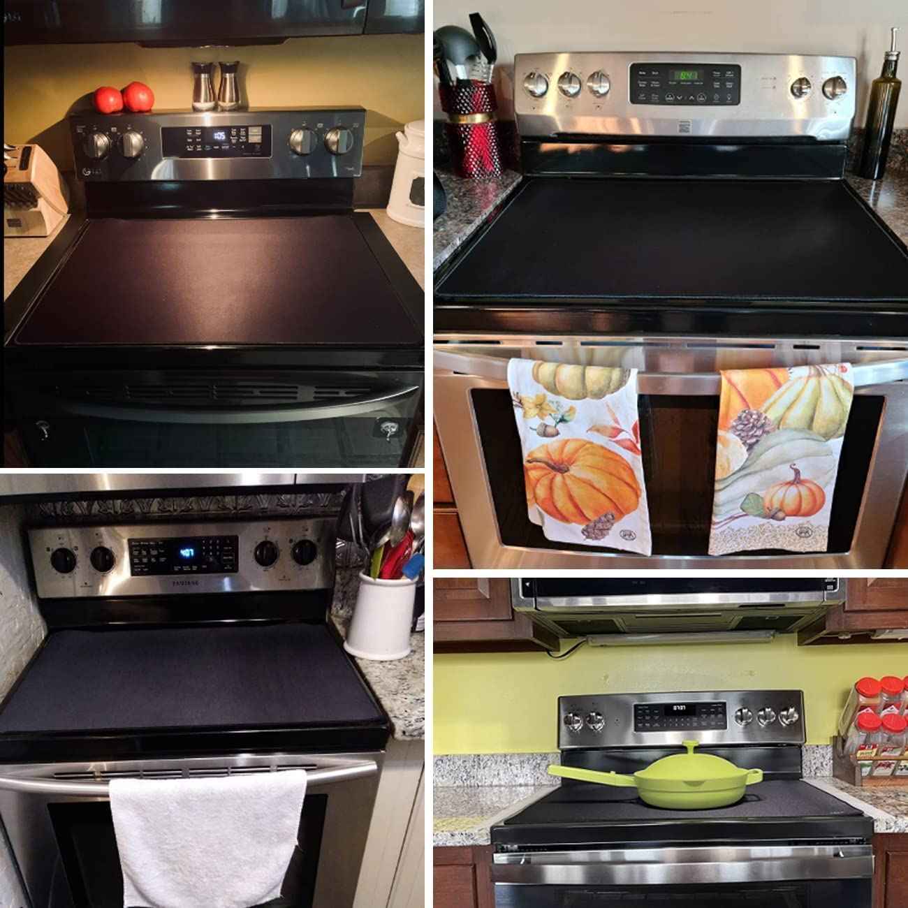 Stove Top Covers, Extra Large Stove Top Cover for Electric, Anti-Slip Waterproof Flat Top Oven Cover Mat Cooktop Cover Protector,Glass Stove Top Protector Expand Stove Space