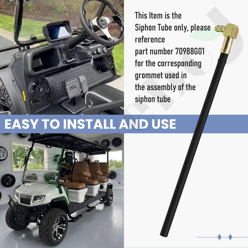 Braveboy 73816G01 Golf Cart Giphon Tube - for EZ-GO 2004/Current Gas Vehicles 2005 TXT - Installation on Fuel Tanks Replace 70988G01