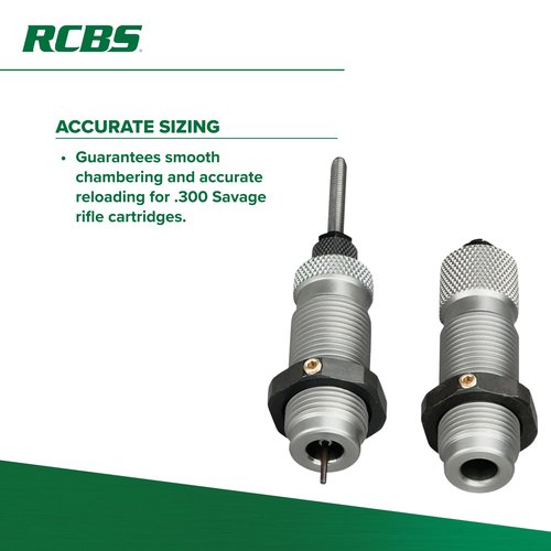 RCBS Full-Length Die Set .300 Sav, Reloading Die Set for .300 Savage Rifle Cartridges