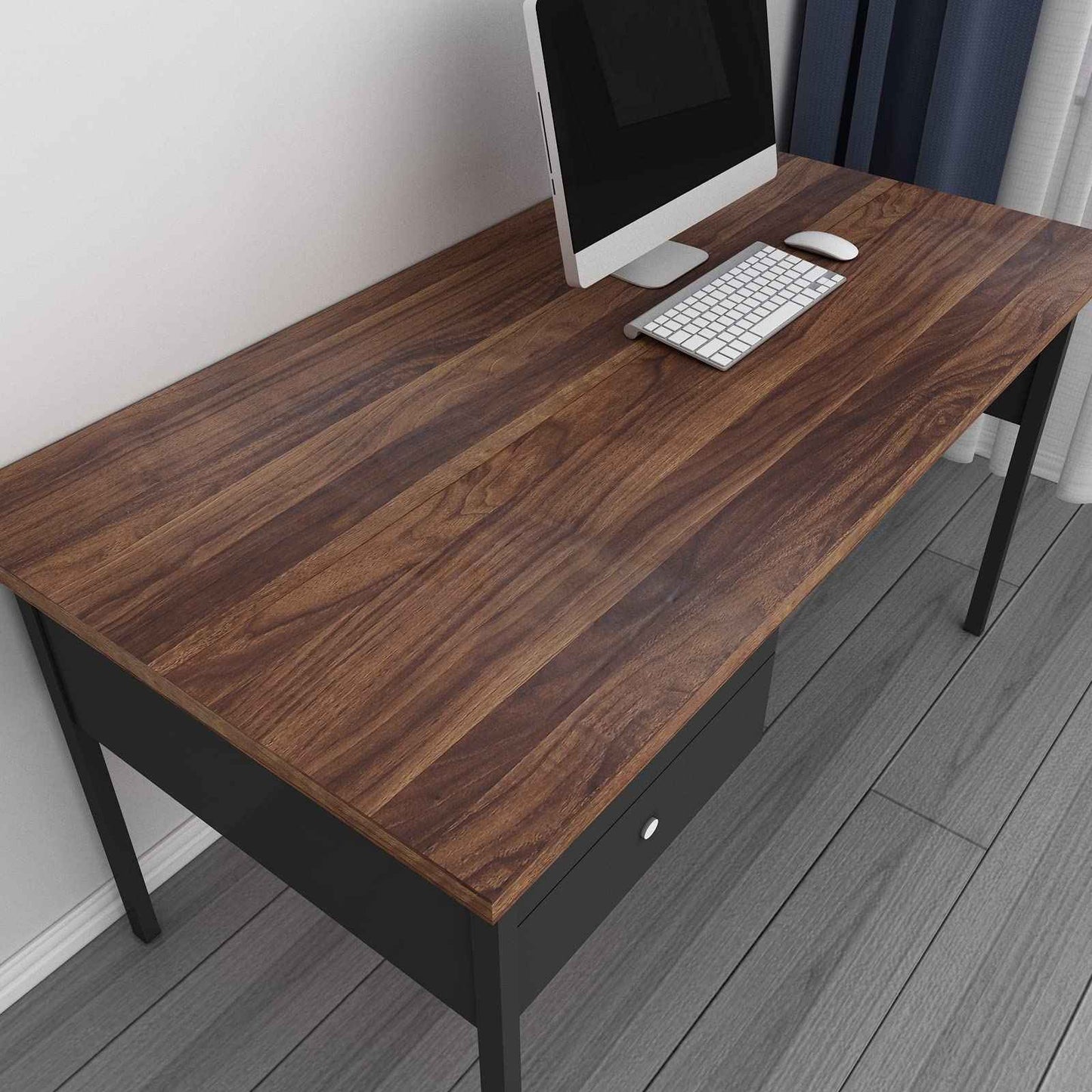 Decotalk Wood Contact Paper 17.7"x200", Walnut Wood Grain Contact Paper for Countertops, Wood Wallpaper Peel and Stick, Wood Look Contact Paper Removable, Wood Wallpaper for Bedroom Decorative